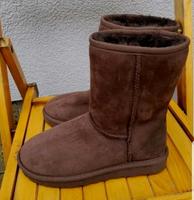 UGG damen Lammfell Stiefel gr.36 braun fast neu, Wildleder West - Unterliederbach Vorschau