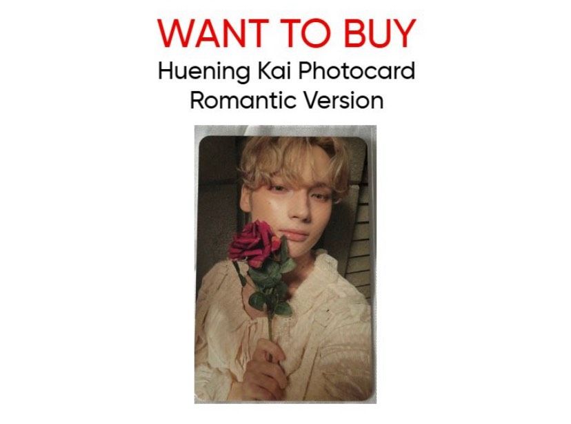 [WTB] TXT Huening Kai Photocard Romantic Version Kpop in Halle
