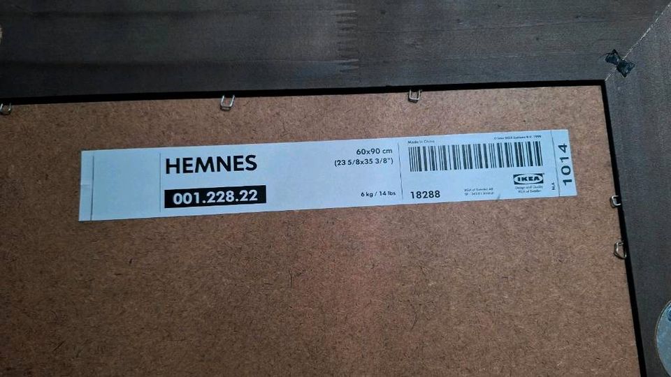 IKEA HEMNES Spiegel 60x90 cm schwarz in Handorf