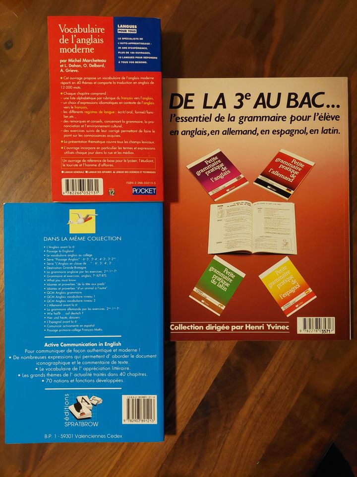 Buch Französisch Englisch / Anglais Français Vokabular Grammatik in München