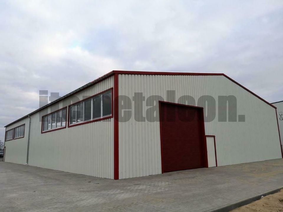 20x25x5m Isolierte Stahlhalle - Lager- oder Produktionshalle in Weil der Stadt