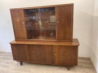 #A DDR Mid Century Buffetschrank Vitrinenschrank Eiche Kern 60er Sachsen - Burgstädt Vorschau