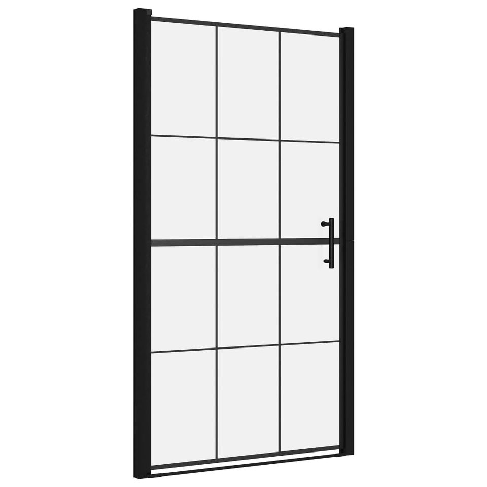 Duschtür Hartglas Duschkabine Badezimmer 100x178 cm Schwarz in Bad Kissingen