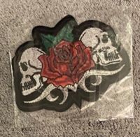 Totenkopf Rose Patch Aufnäher, neu Brandenburg - Teltow Vorschau