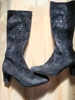 Peter Kaiser Stiefel, Wildlederstiefel, schwarz, Gr. 39 Sachsen-Anhalt - Zeitz Vorschau
