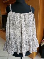 Bluse mit Spagettiträgern, Gr. 34, hellbeige gemustert, von H&M Eching am Ammersee - Eching Vorschau