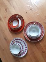 3 Sammeltassen DDR Porzellan W1764, Goldrelief handgemalt Sachsen - Thum Vorschau