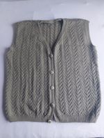 Strickjacke selbstgestrickt grün Muster L Mitte - Wedding Vorschau