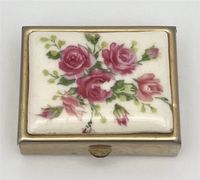 Vintage Pillendose Rosen Schmuckbox Blumen Pink Schatulle Floral Schwerin - Altstadt Vorschau