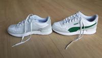 Puma Herren Turnschuhe weiss mit grünem Streifen Bremen - Osterholz Vorschau