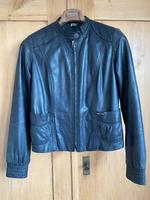 Damen Leder Jacke Gr. S / 36, schwarz Hessen - Hohenstein Vorschau