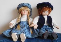 Puppenpaar Geschwisterpaar Puppen mit Porzellangliedern Bayern - Holzkirchen Vorschau