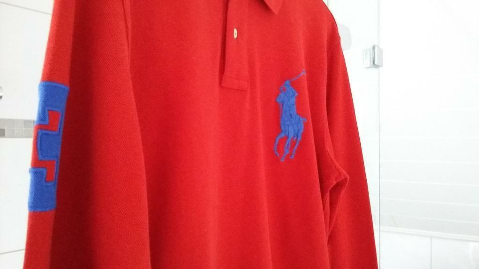 Polo Ralph Lauren Langarm Polo Longsleeve Shirt Hemd Big Pony Neu in Forst