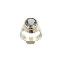 Ring mit Aquamarin 5,69 ct. Rosegold/Silber Anfertigung Baden-Württemberg - Leimen Vorschau