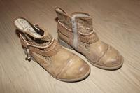 Boots/Stiefeletten von Rieker; tolles Design; in Größe 37; beige Sachsen - Schönbach Vorschau