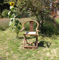 Holz-Klapp-Stuhl mit Drachenmotiv Bayern - Haag in Oberbayern Vorschau