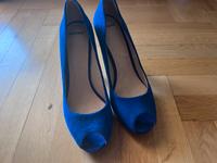 Peeptoes Blau Wildleder Stuttgart - Vaihingen Vorschau