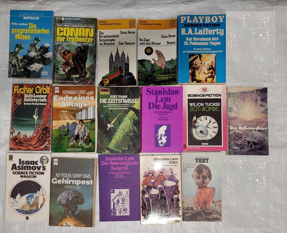 16x Bücher Science Fiction Klassiker Asimov Vernes Lem in Schwanewede