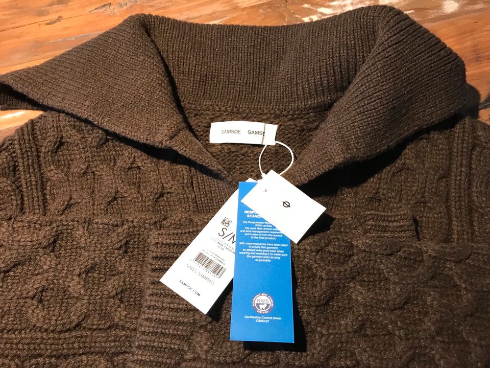 Samsøe Samsøe brauner Wollcardigan oversize S/M NEU in Essen-Haarzopf