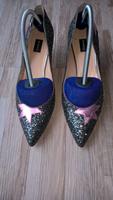 PINKO Glitzer Pumps Schuhe - 36,5 - silber pink Sterne Nordrhein-Westfalen - Neuss Vorschau