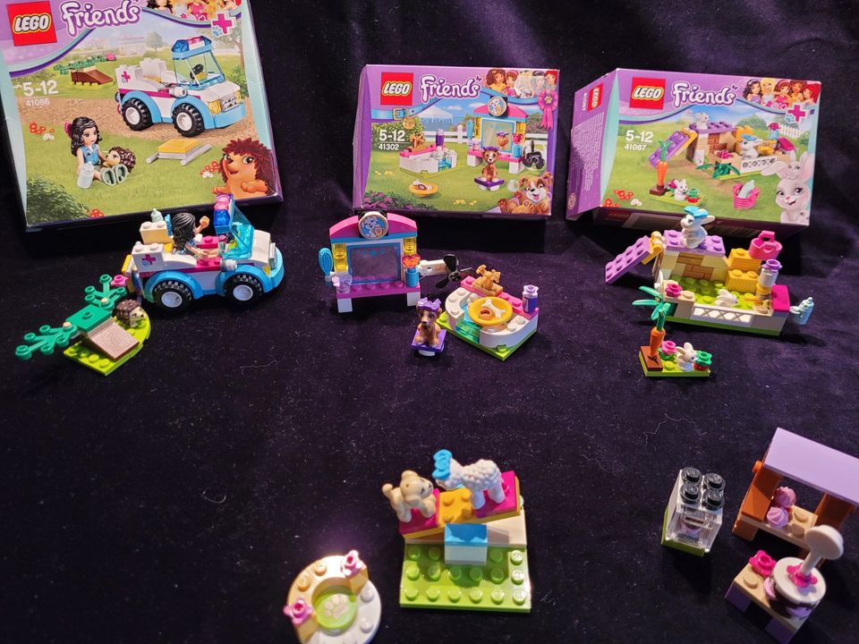 Lego Friends 41086+41087+41302 Tierpflege Kaninchen Welpen uvm in Rommerskirchen