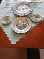 Wanduhr aus Zinn und Teller auch aus Zinn Thüringen - Dermbach Vorschau