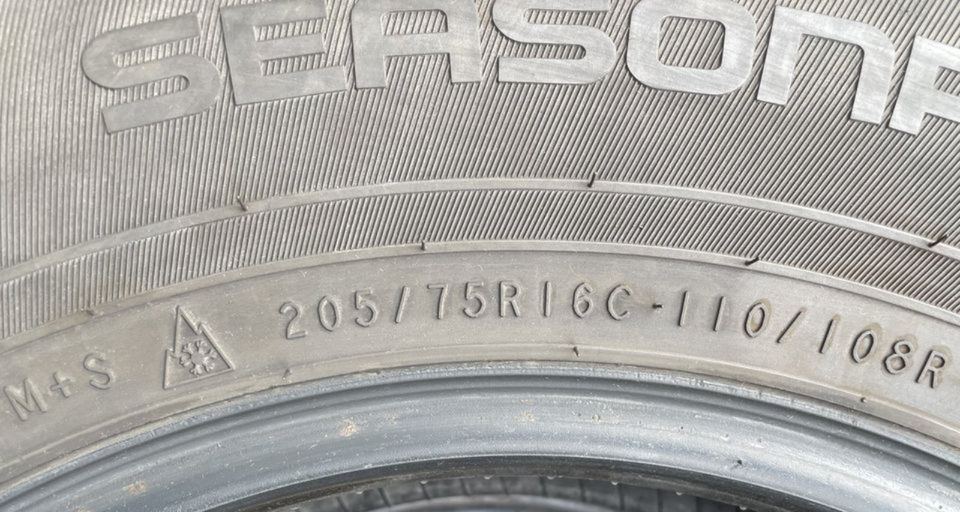 Ganzjahresreifen 2x 205/75 R16 C 110/108R Nokian Seasonproof C in Mainz