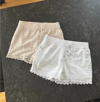 VERO MODA 2er-Pack Shorts mit Spitzen-Detail, beige/weiß, Gr S Bayern - Ingolstadt Vorschau