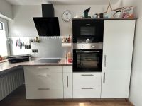 Küche weiß seidenmatt mit Eiche Terra Arbeitsplatte inkl. Geräte Dortmund - Grevel Vorschau