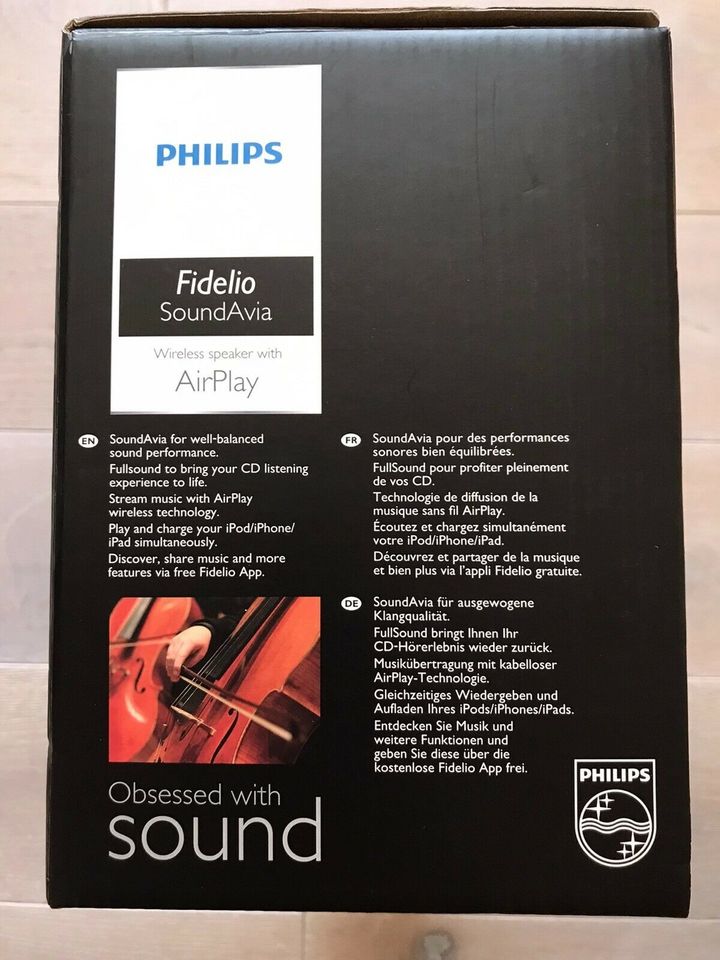 Philips Fidelio Kabelloser Lautsprecher AirPlay in Oberursel (Taunus)