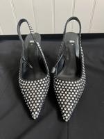 Schwarze zara Pumps mit silbern Strass Steinen Dortmund - Innenstadt-Nord Vorschau