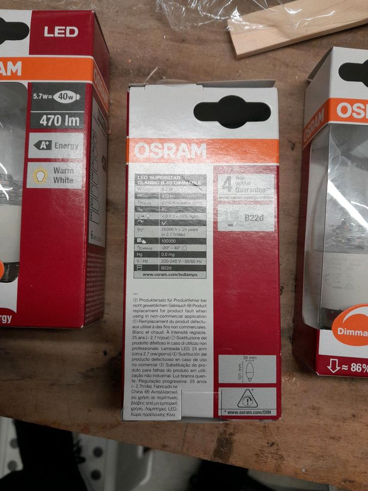 Osram LED 5,7 Watt Warm Weiss  Dimbar in Winzer