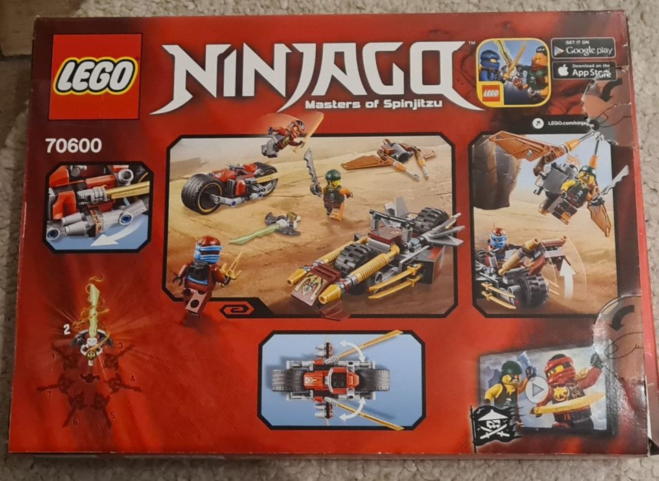 Lego Ninjago 70600 - Ninja-Bike Jagd inkl. OVP u. Anleitung in Much
