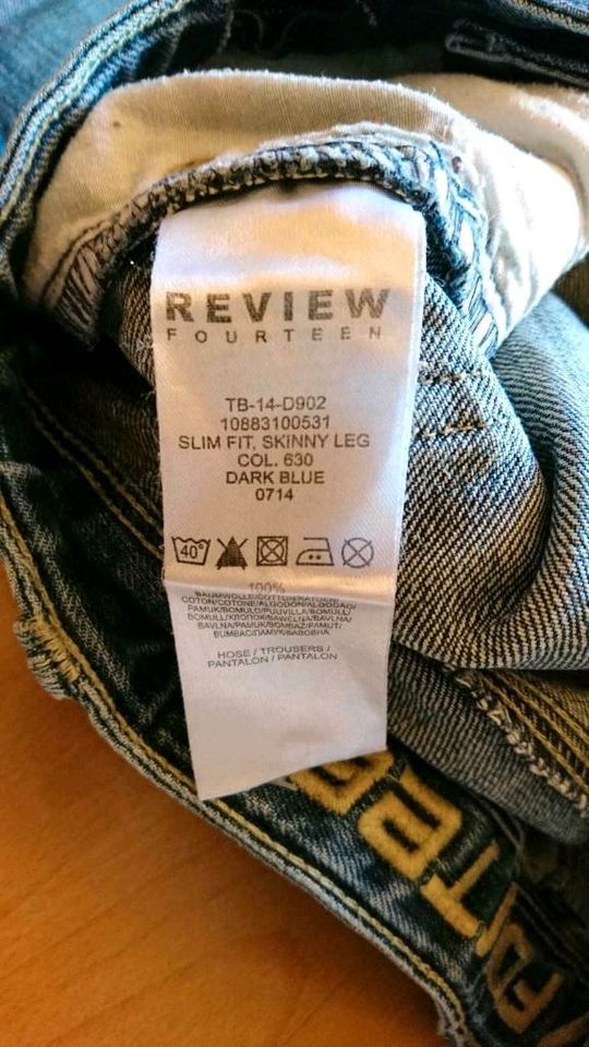 Review fourteen Jeans Größe 164 slim fit skinny leg in Staufenberg