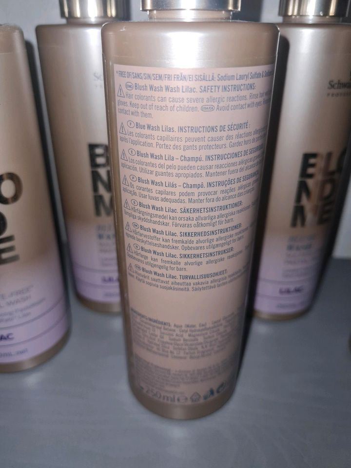 6x Schwarzkopf Blond me Shampoo Blash wash Lilac NEU á 250 ml in Burglengenfeld