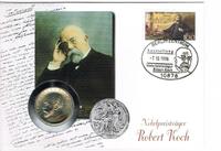 Numisbrief DDR 5 Mark - Nobelpreisträger Robert Koch / Münze 1968 Baden-Württemberg - Ditzingen Vorschau