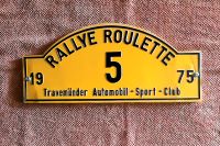 Rally Roulette Schild 1975 Travemünde AUTO SC Niedersachsen - Wildeshausen Vorschau