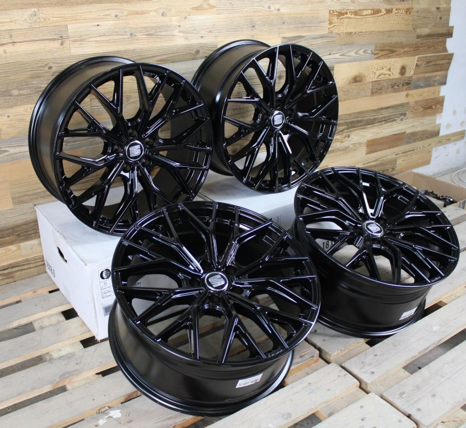 Wheelworld 2DRV WH37 20 Zoll Felgen für Seat Cupra Leon Ateca Alhambra Altea Formentor Tarraco Exeo 1P 5F KL 5FP ST 7N KM VZ VZ4 VZ5 KN FR 5P 3R Hybrid e Sommerräder Winterräder schwarz Räder in Neckarsulm