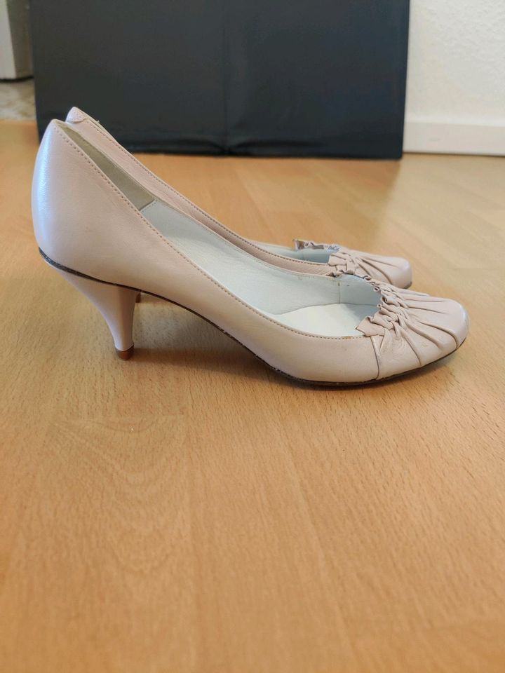 Paco Gil Pumps Echtleder Absatz Rosa Neu Gr. 37 in Glinde