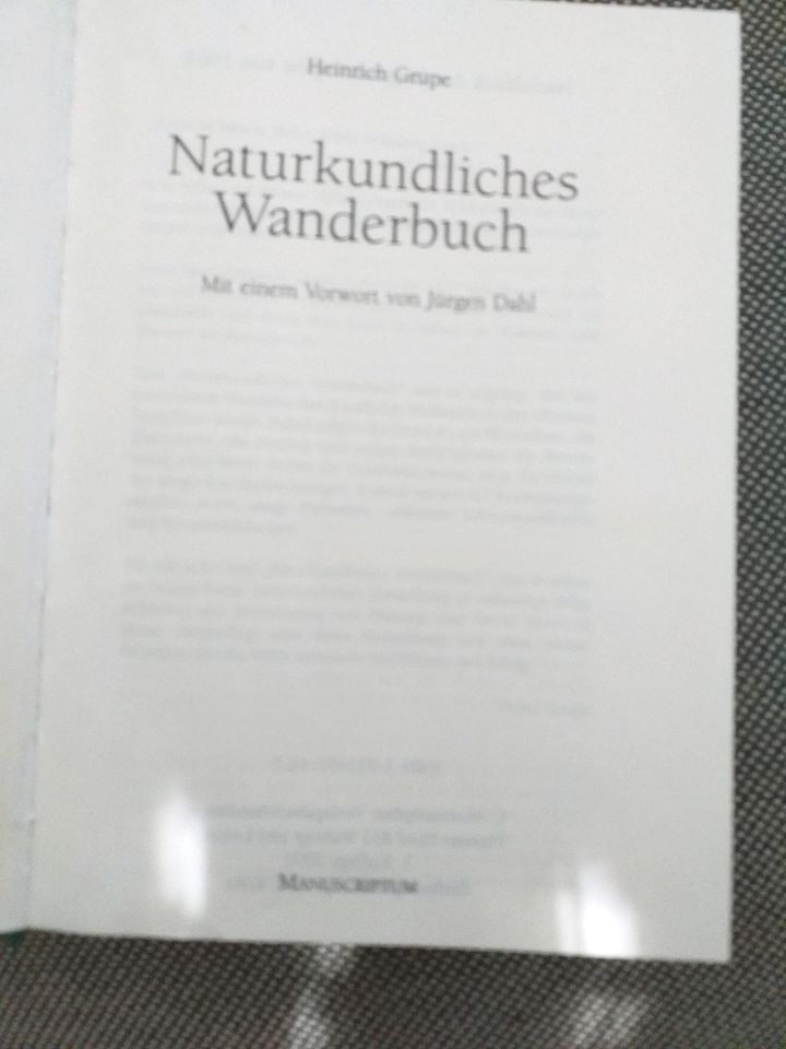 ❌ Grupe, Naturkundliches Wanderbuch, Manufactum in Ottersweier