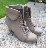 Stiefeletten, grau, Leder, Größe 38/39 Stuttgart - Stuttgart-Mitte Vorschau