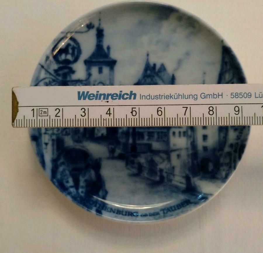 Stadtteller Wandteller Rothenburg ob der Tauber 10 cm Durchmesser in Hamm