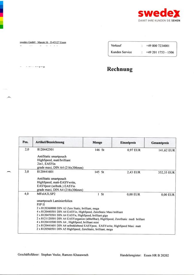 Laminiergerät SWEDEX pouchjet I pro II  + 5 Folienpakete in Leipzig