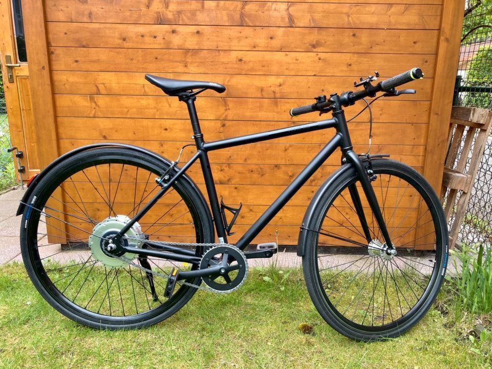 FIXIE Inc. Backspin Zehus 28 " E-Bike Singlespeed Fahrrad schwarz in Germering