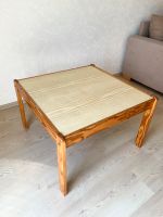 Tisch Wohnzimmertisch Holz Braun Beige Quadrat Beistelltisch Hessen - Schlitz Vorschau