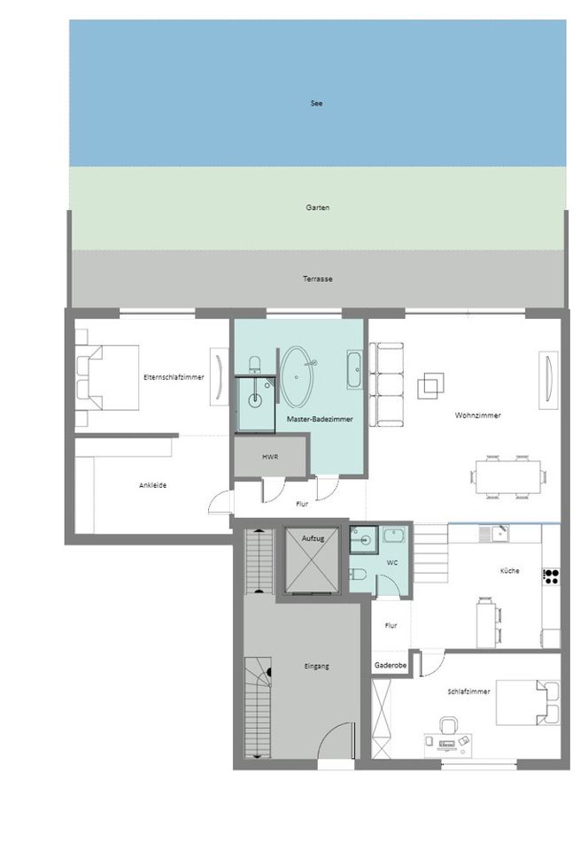 Rösrath-Hoffnungsthal: Haus am See - Exklusive Eigentumswohnung mit idyllischem Seezugang in Rösrath