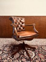 Chesterfield English Bürostuhl Dunkel rot Oxblood Nordrhein-Westfalen - Brüggen Vorschau