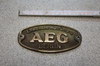 AEG Elektrische Ausrüstung, Waggonschild Brandenburg - Bernau Vorschau