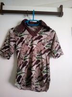 Braune Bluse mit Muster und V-Ausschnitt, Vintage Hamburg-Mitte - Hamburg Billstedt   Vorschau