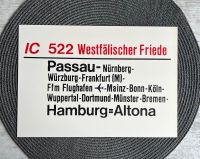 Zuglaufschild, IC 522 Westfälischer Friede, IC 823 Gorch Fock Nordrhein-Westfalen - Steinheim Vorschau